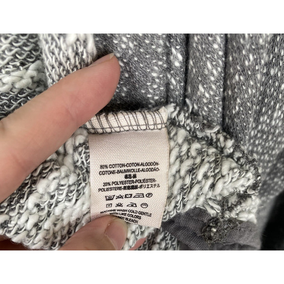 Free People Sweater Womens Large In The Loop Open Front Gray Cardigan Asymmetric - Picture 8 of 10